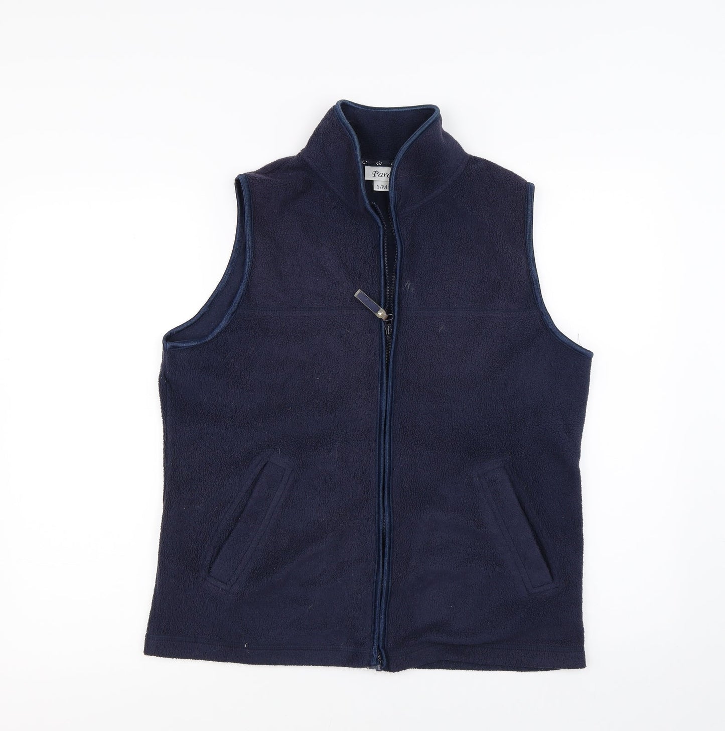 PARA Womens Blue   Gilet Poncho Size M