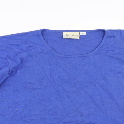 Signature Womens Blue   Pullover Jumper Size L
