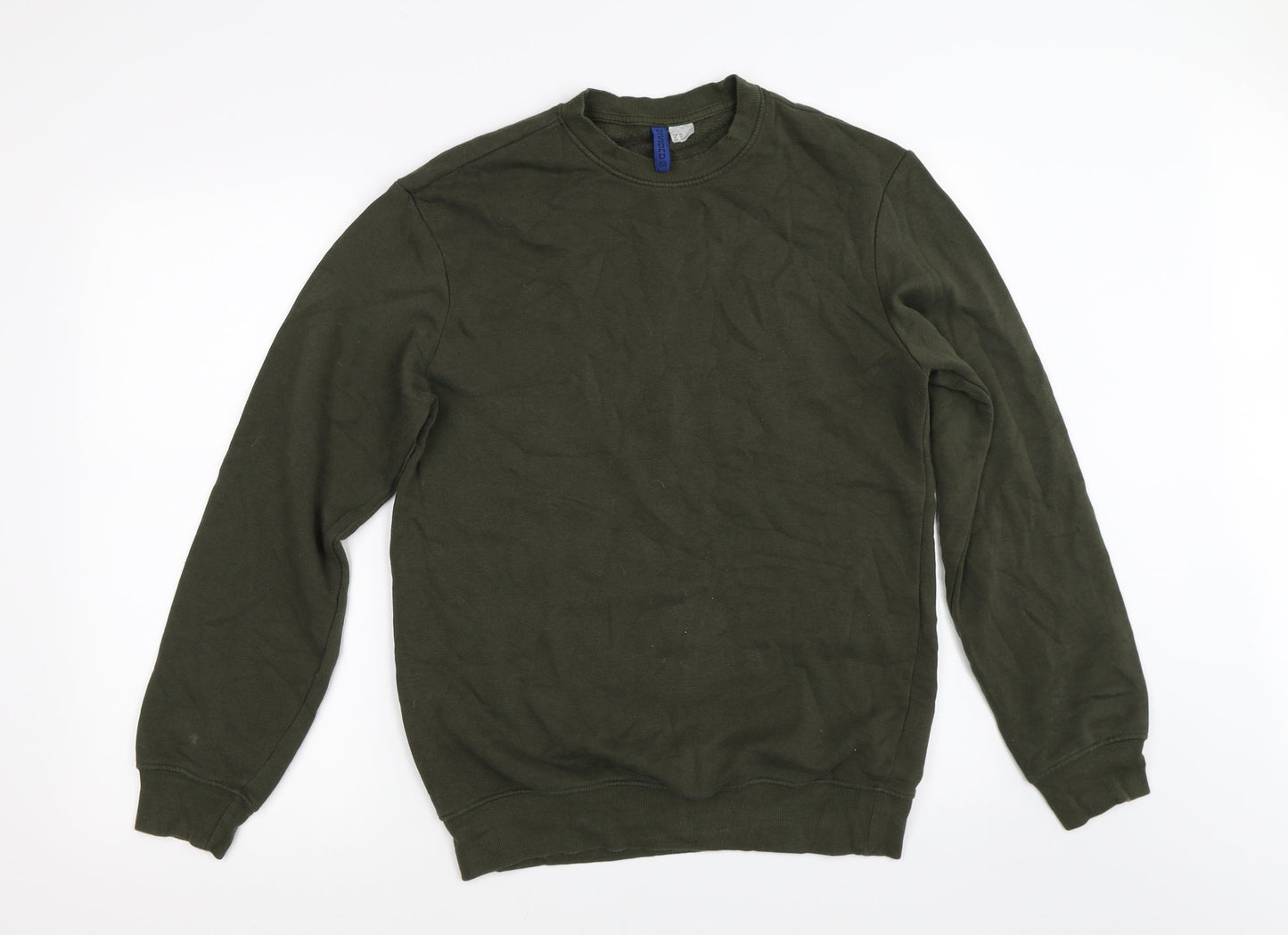 Womens UK Size XS Divided by H&M Green Pullover Sweatshirt