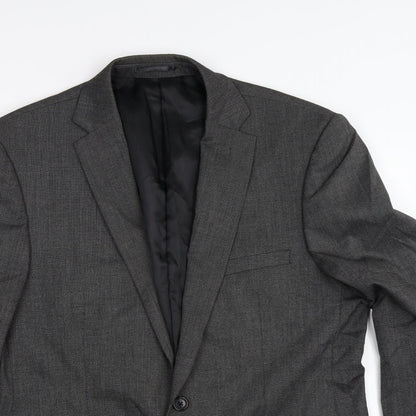 Apollo Mens Grey   Jacket Suit Jacket Size 40
