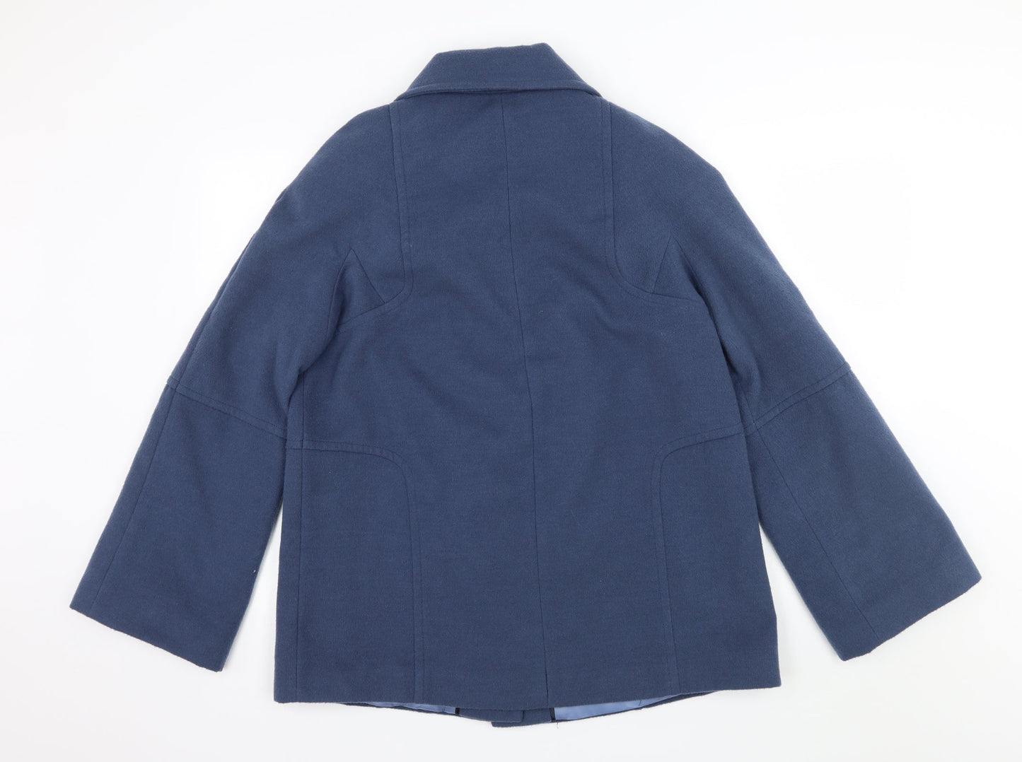 Klass Womens Blue   Overcoat Coat Size 14