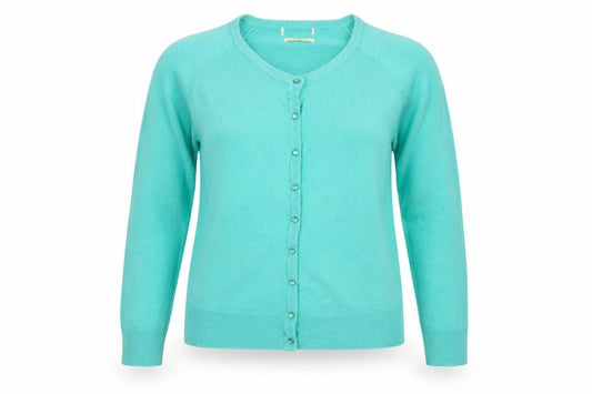 Sarah Hamilton Womens Green  Knit Cardigan Jumper Size S