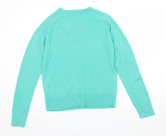 Sarah Hamilton Womens Green  Knit Cardigan Jumper Size S