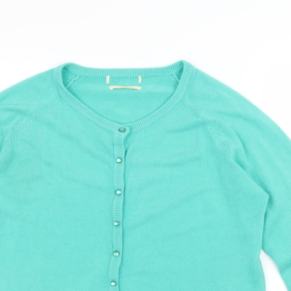 Sarah Hamilton Womens Green  Knit Cardigan Jumper Size S