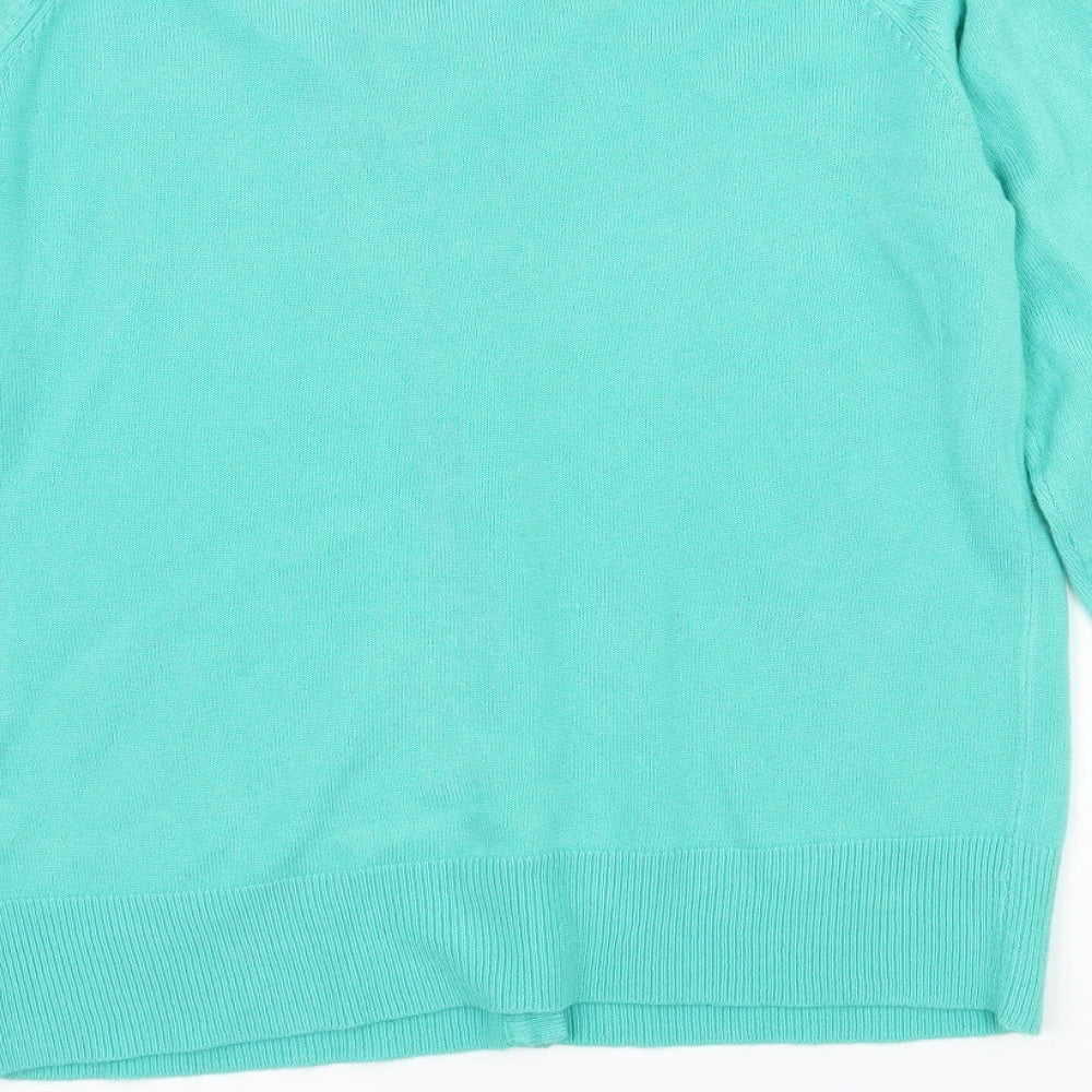 Sarah Hamilton Womens Green  Knit Cardigan Jumper Size S
