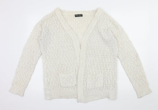 Select Womens Ivory  Knit Cardigan Jumper Size 12