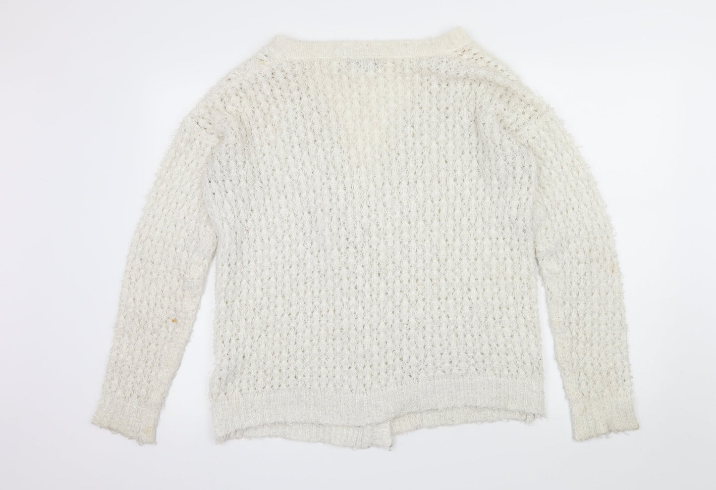 Select Womens Ivory  Knit Cardigan Jumper Size 12
