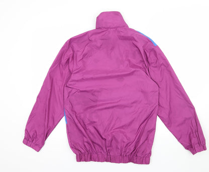 Womens Purple Striped  Pullover Sweatshirt Size S