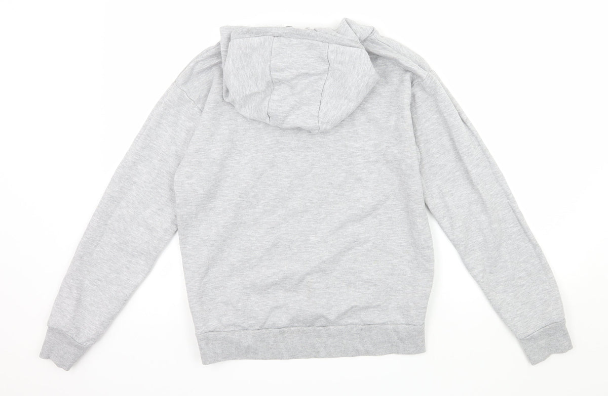 Primark Womens Grey  Jersey Pullover Hoodie Size 4