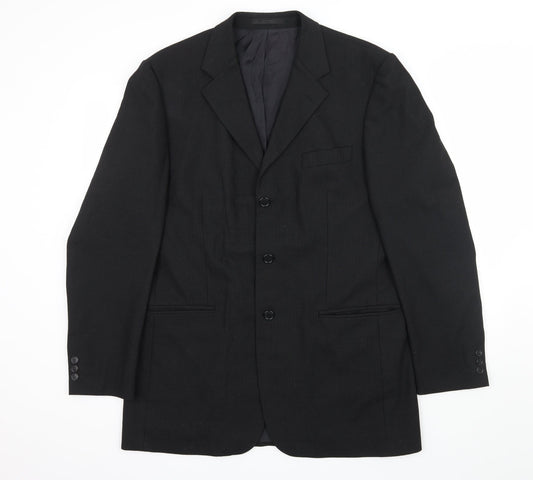 Mens UK Size L Burton Regular Black Suit Jacket