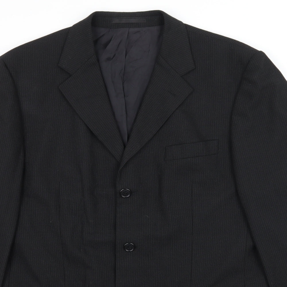 Mens UK Size L Burton Regular Black Suit Jacket