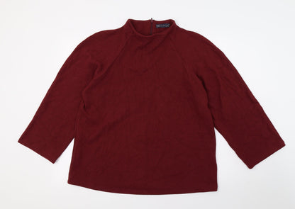 Womens UK Size 16 Marks and Spencer Red Pullover Sweatshirt
