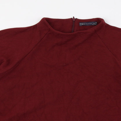 Womens UK Size 16 Marks and Spencer Red Pullover Sweatshirt