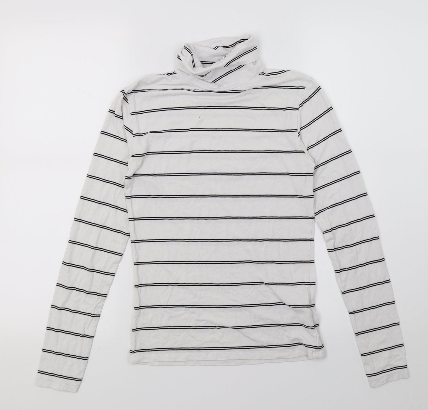 Womens UK Size XS Dotti White Basic T-Shirt