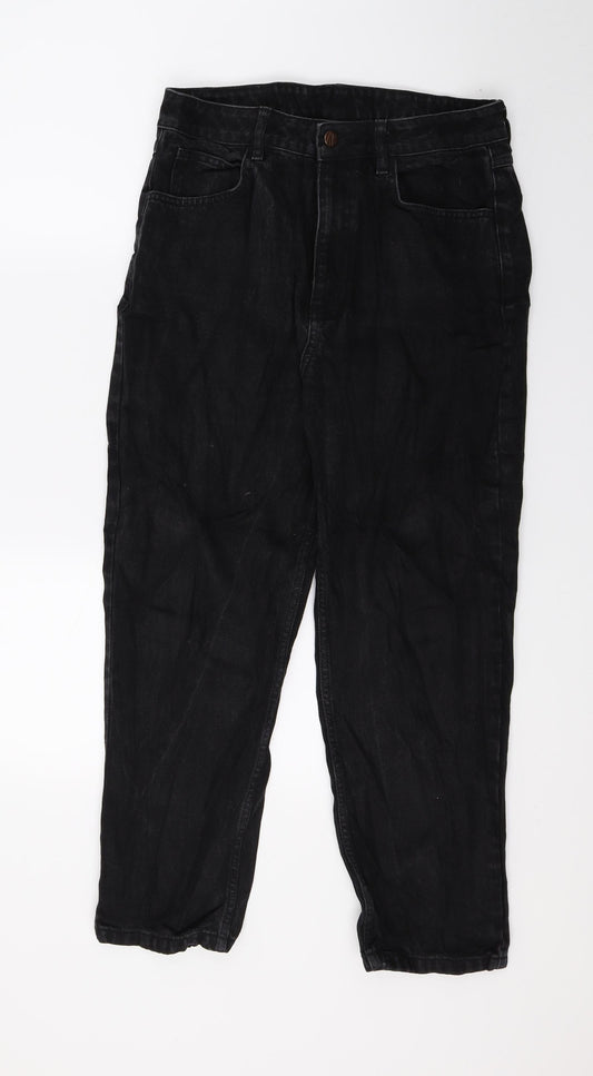 Reclaimed Vintage Womens Black  Denim Straight Jeans Size 30 in L26 in