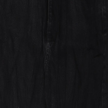 Reclaimed Vintage Womens Black  Denim Straight Jeans Size 30 in L26 in