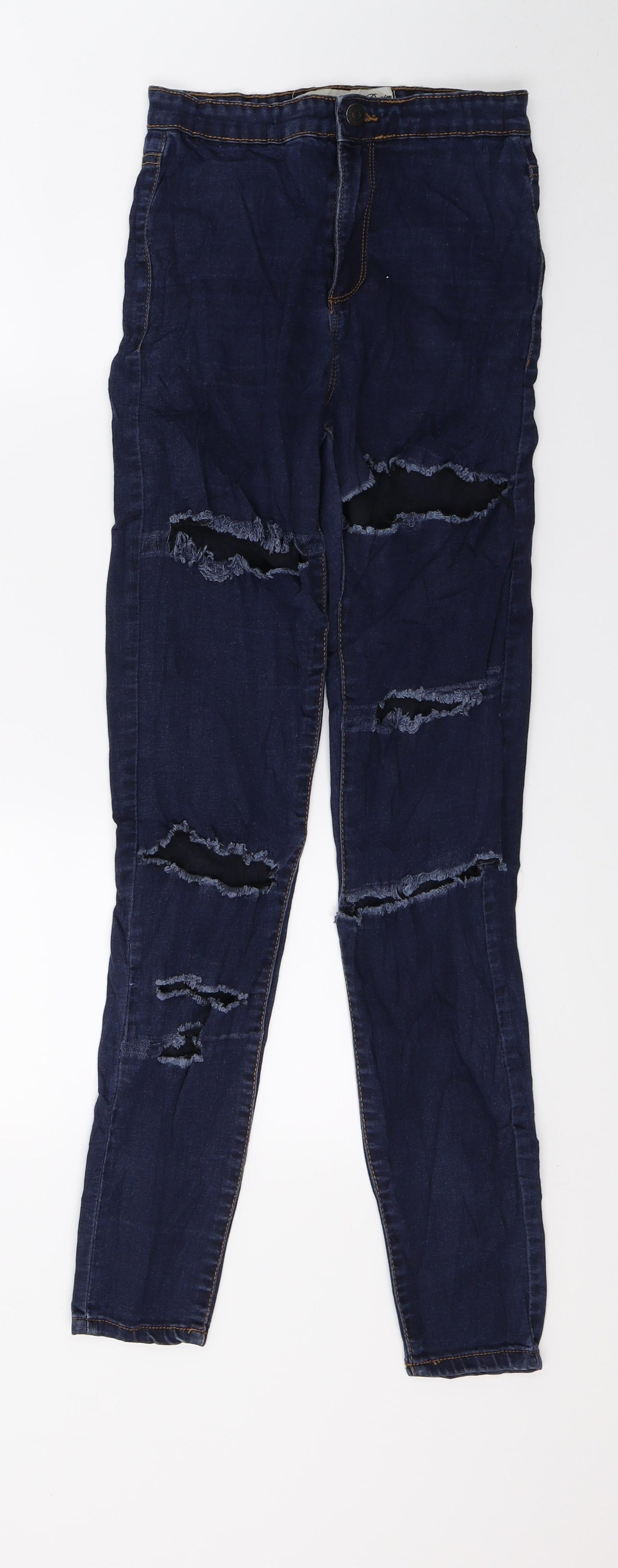 Denim & Co. Womens Blue  Denim Skinny Jeans Size 8 L29 in