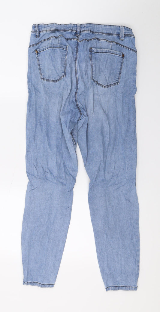 Denim & Co. Womens Blue  Denim Skinny Jeans Size 16 L27 in
