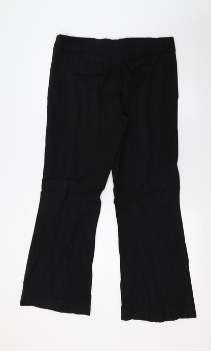 George Womens Black   Trousers  Size 12 L29 in