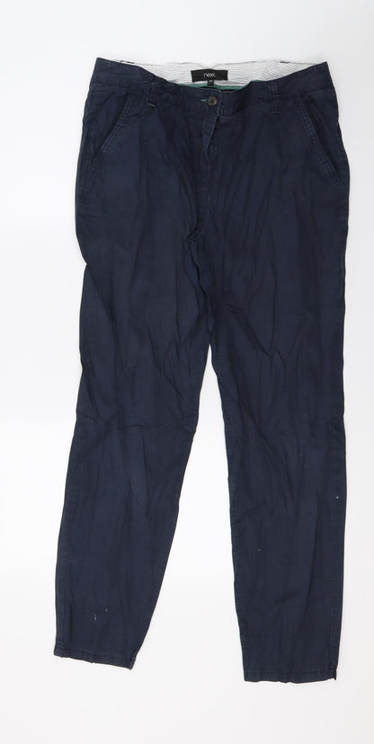 Womens UK Size 12 NEXT Regular Fit  Blue Trousers