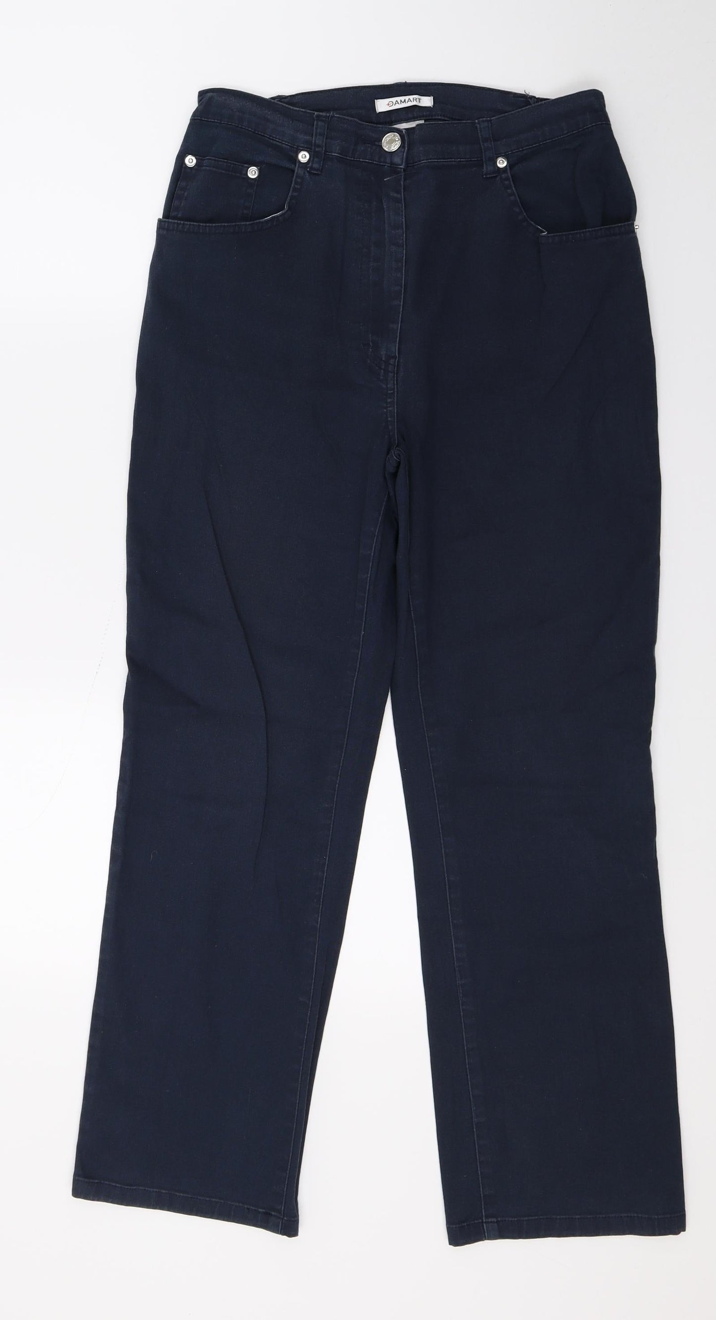 Damart Womens Blue  Denim Cropped Jeans Size 10 L27 in