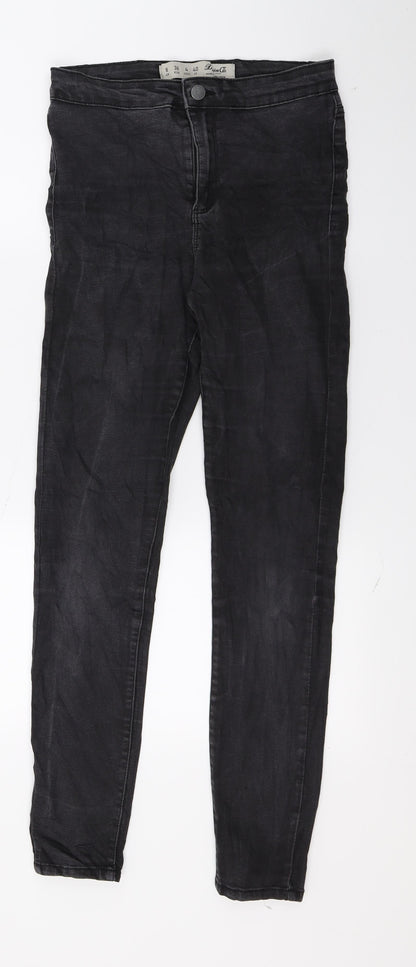 Denim & Co. Womens Grey  Denim Skinny Jeans Size 8 L28 in