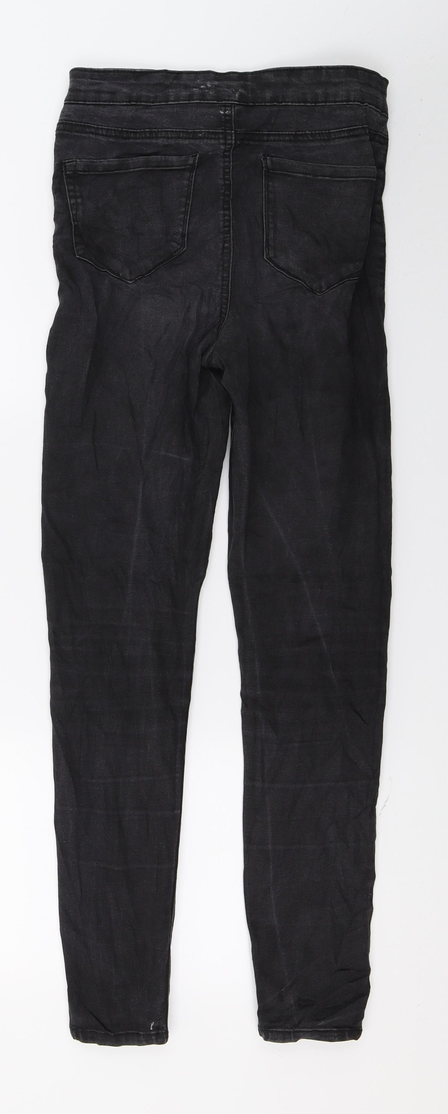 Denim & Co. Womens Grey  Denim Skinny Jeans Size 8 L28 in