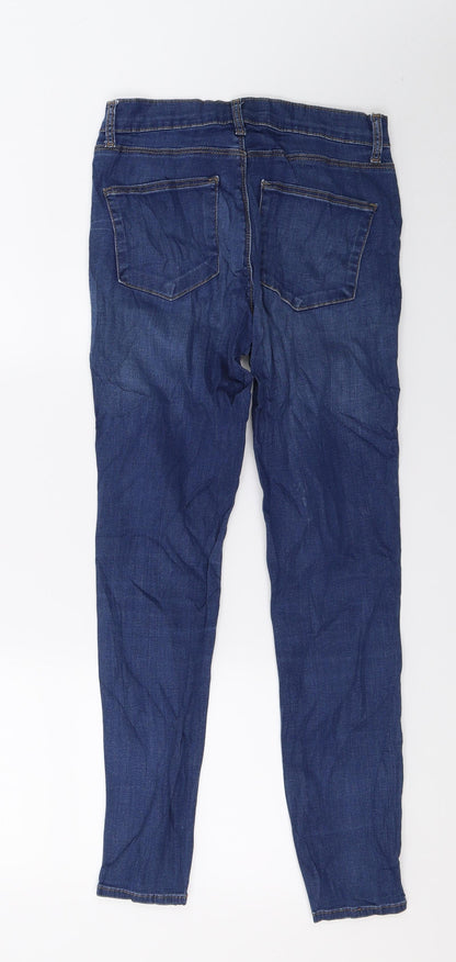 Womens UK Size 28 in Topshop Regular Fit Skinny Blue Jeans