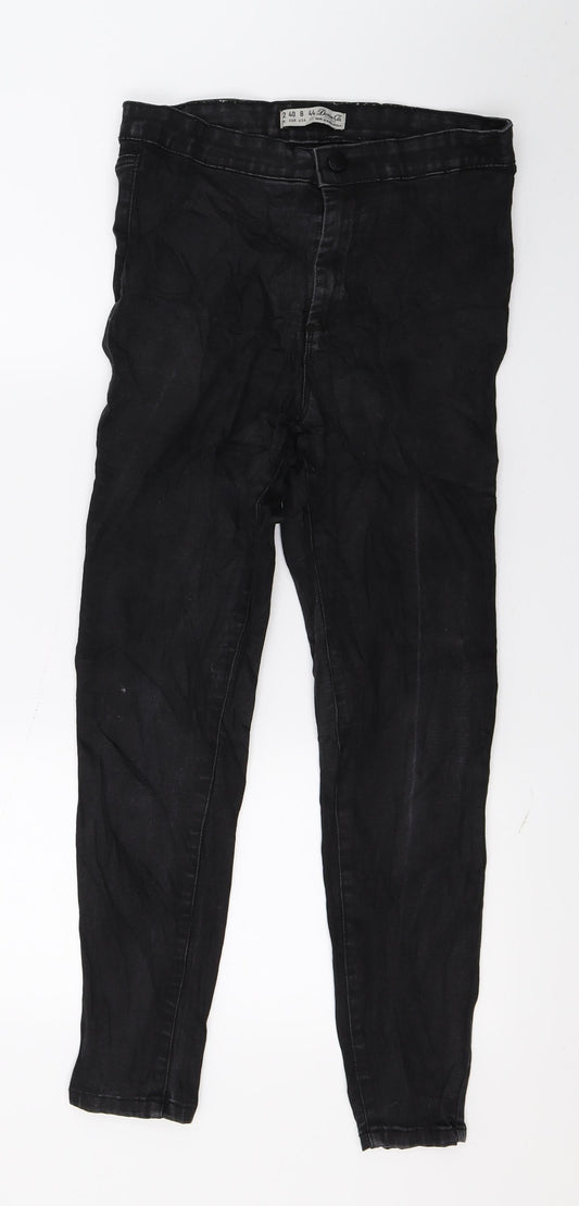 Denim & Co. Womens Black  Denim Skinny Jeans Size 12 L25 in