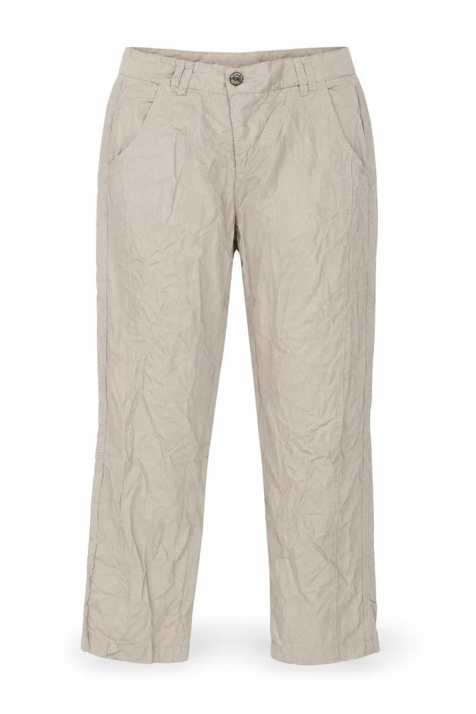 Womens UK Size 34 in Street One Regular Fit Cropped Brown Trousers