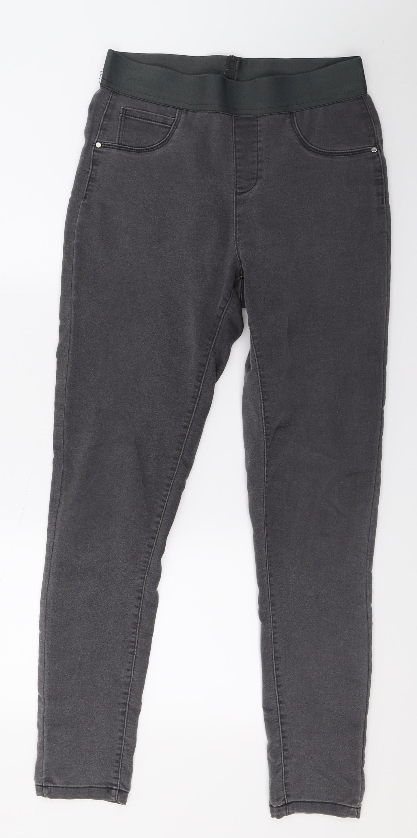George Womens Grey  Denim Jegging Jeans Size 10 L28 in