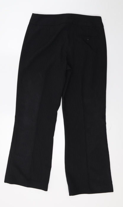 F&F Womens Blue Striped  Trousers  Size 8 L28 in