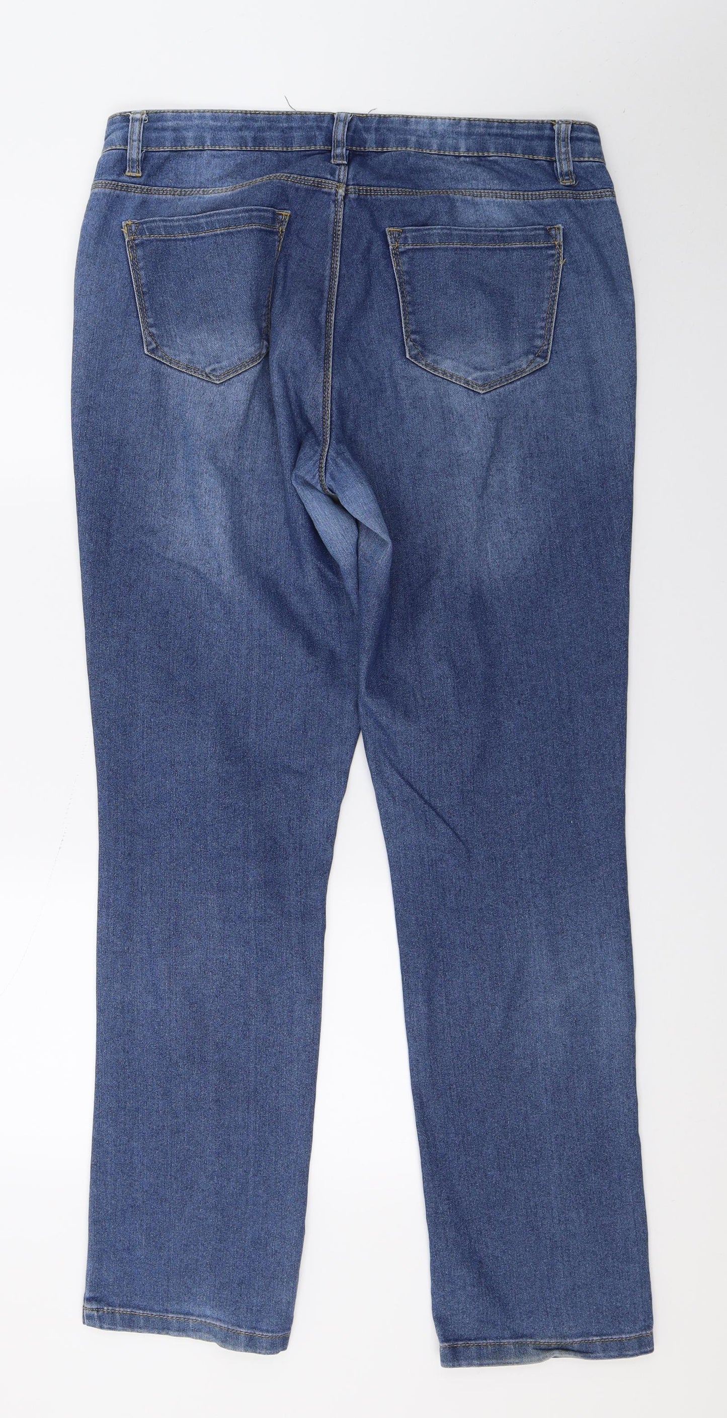 Lwie Womens Blue  Denim Straight Jeans Size 10 L30 in