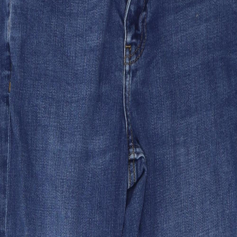 Topshop Womens Blue  Denim Straight Jeans Size 26 in L23 in