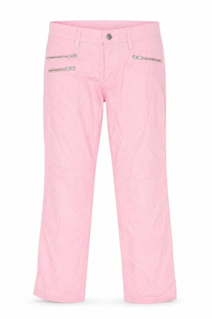 Womens UK Size 10 Preworn Regular Fit  Pink Trousers
