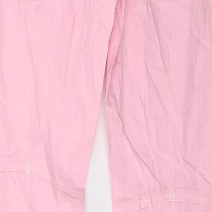 Womens UK Size 10 Preworn Regular Fit  Pink Trousers