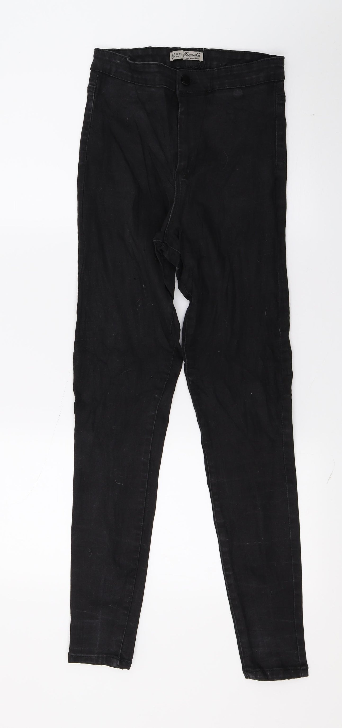 Denim & Co. Womens Black  Denim Skinny Jeans Size 12 L29 in