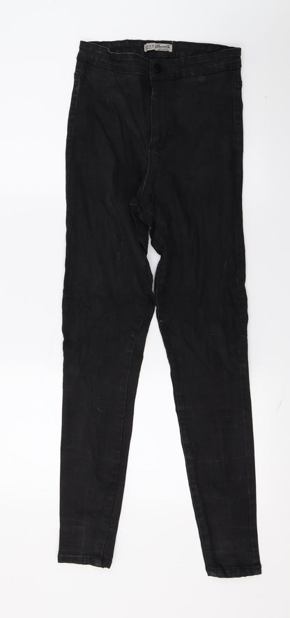 Denim & Co. Womens Black  Denim Skinny Jeans Size 12 L29 in