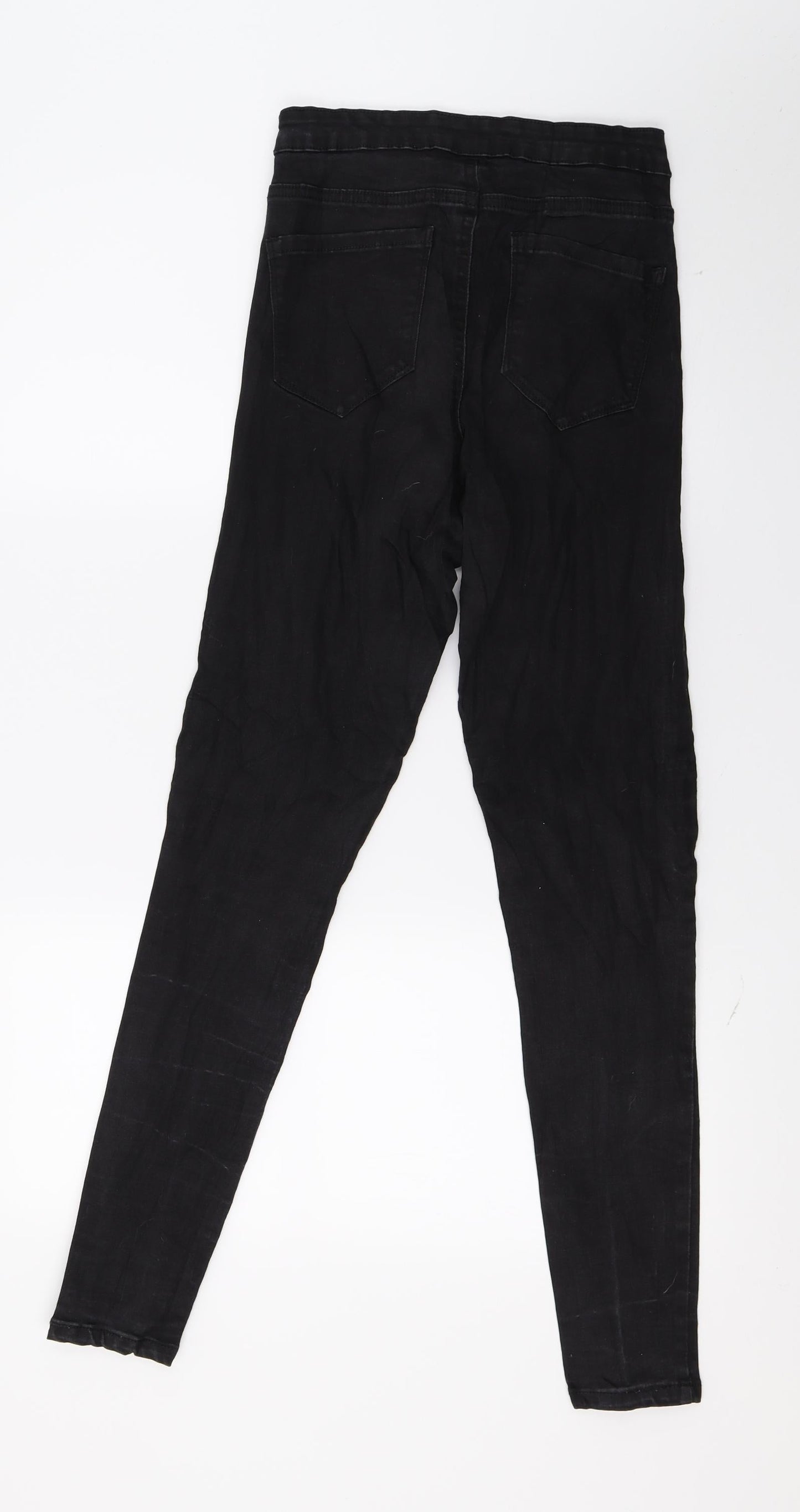 Denim & Co. Womens Black  Denim Skinny Jeans Size 12 L29 in