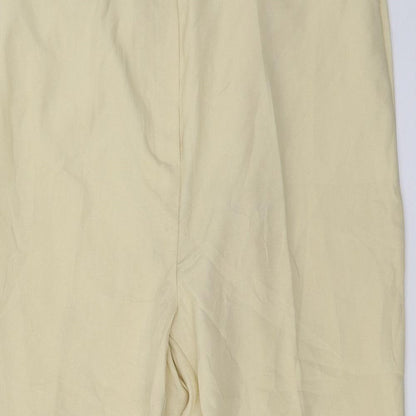 Trevira Womens Yellow   Trousers  Size 34 in L26 in