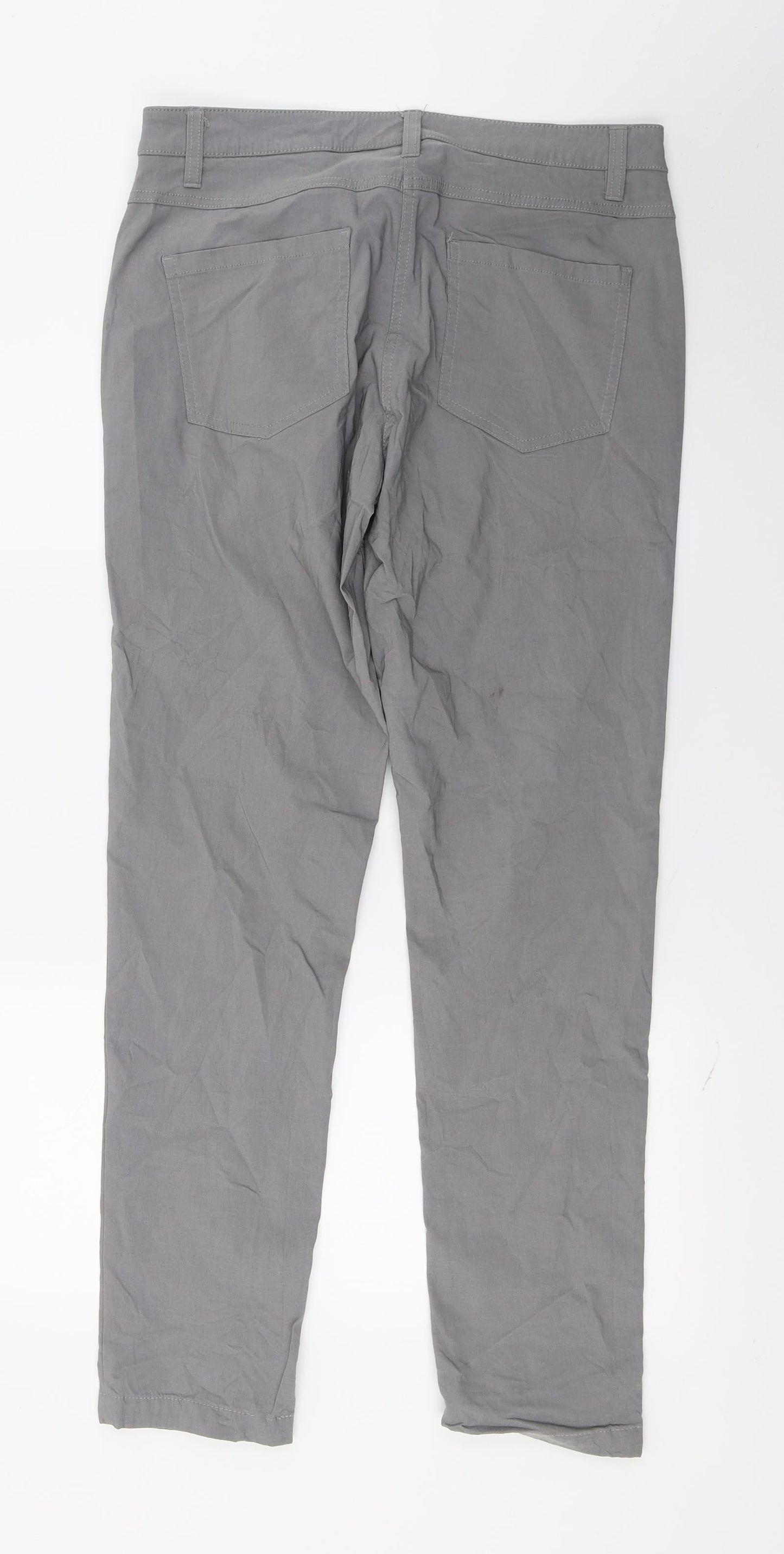 Womens UK Size 34 in Preworn Regular Fit  Grey Trousers