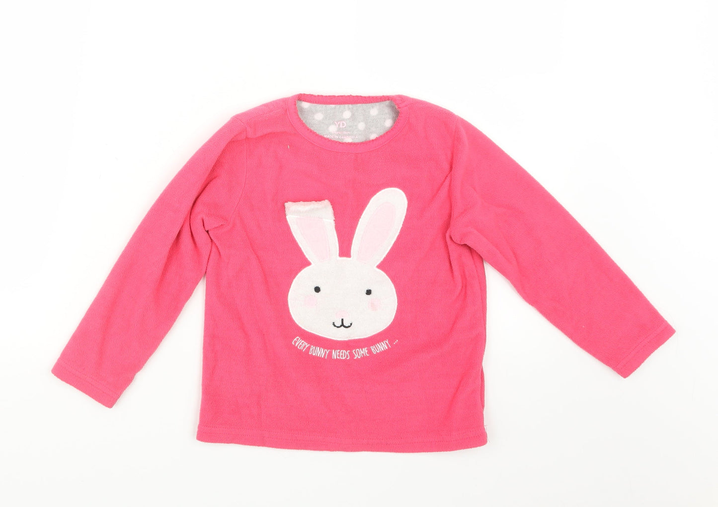 Young Dimension Girls Pink Geometric  Top Pyjama Top Size 5-6 Years