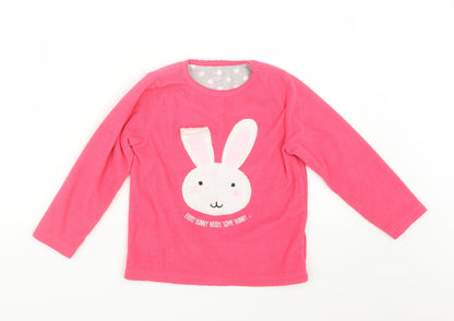 Young Dimension Girls Pink Geometric  Top Pyjama Top Size 5-6 Years