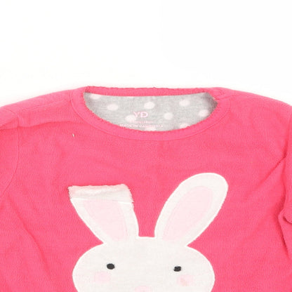 Young Dimension Girls Pink Geometric  Top Pyjama Top Size 5-6 Years