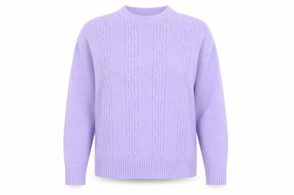 Pure & Natural Womens Purple  Knit Pullover Jumper Size M