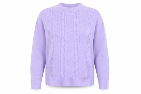 Pure & Natural Womens Purple  Knit Pullover Jumper Size M
