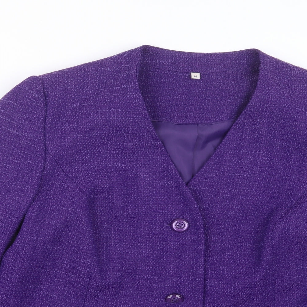 Womens UK Size 14 EWM Purple Jacket