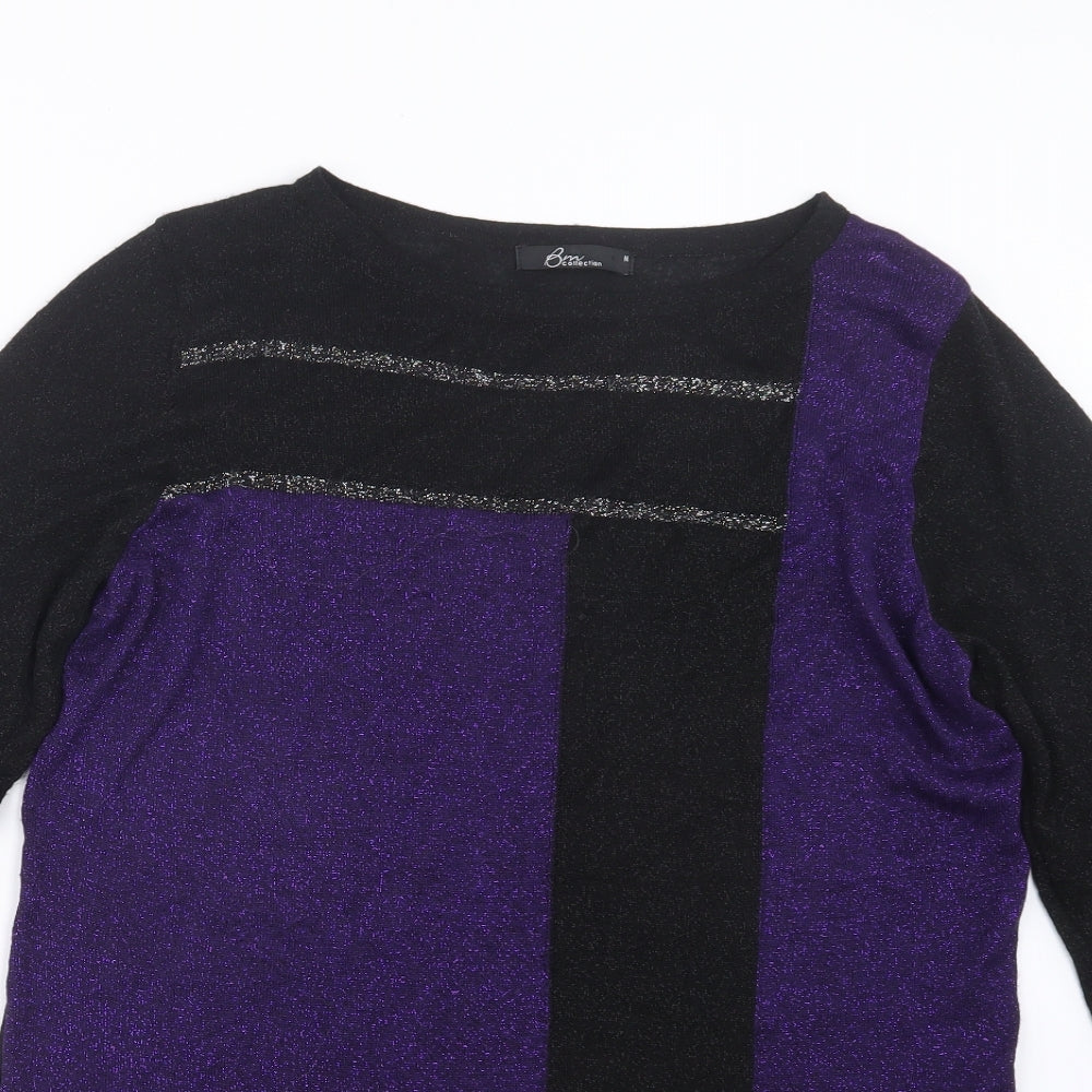 Bonmarché Womens Purple Pullover Jumper Size M