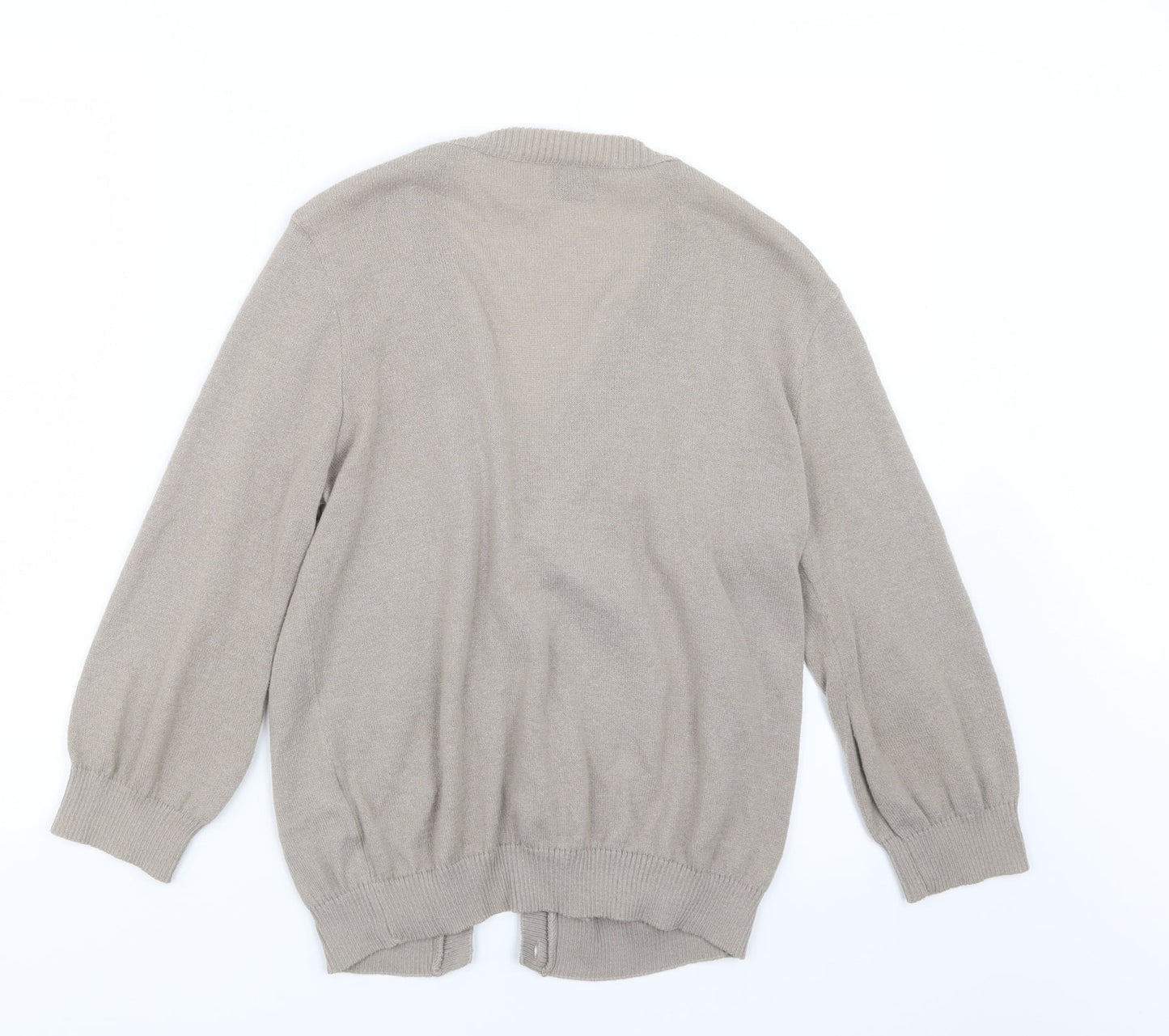 George Womens Beige  Knit Cardigan Jumper Size 14