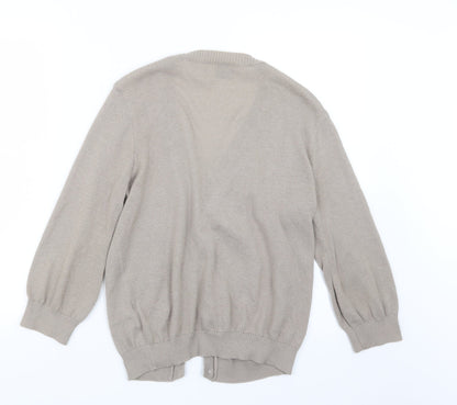 George Womens Beige  Knit Cardigan Jumper Size 14